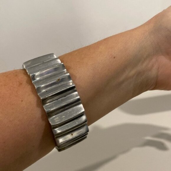 Silver Art Deco Bracelet - Picture 4 of 7